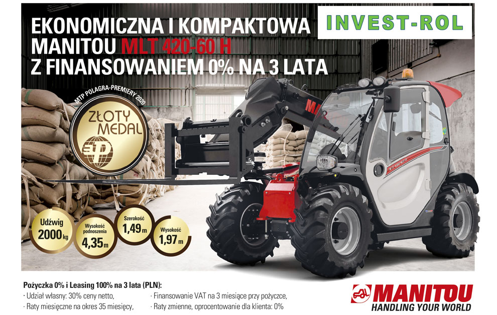 Ekonomiczna i kompaktowa MANITOU MLT 420-60H