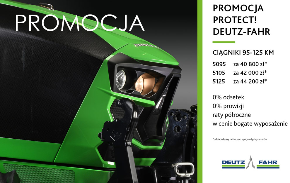 PROTECT! Ciągniki DEUTZ-FAHR Modele 5095 5105 5125